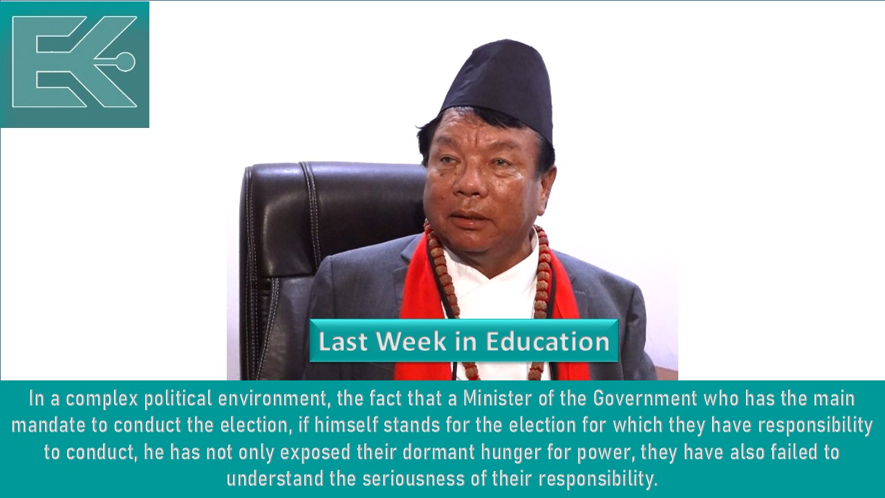 Eventually, Minister of Education fled !