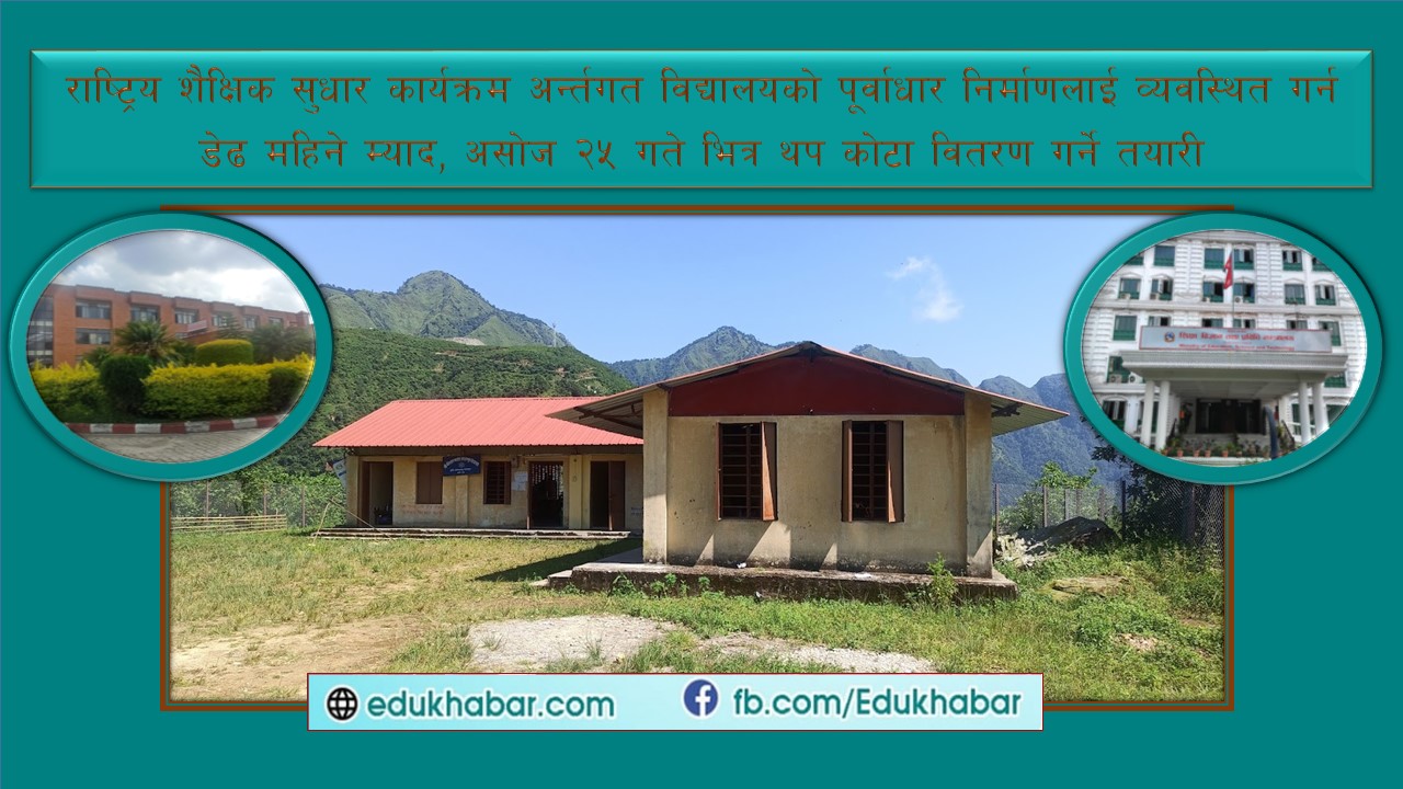 विद्यालयको पूर्वाधार निर्माणमा हुने ‘मनमौजी’ रोक्न गुरुयोजना