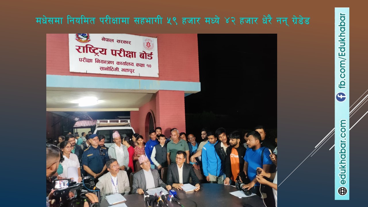 एसईई नतिजा : मधेस प्रदेशमा सबैभन्दा धेरै विद्यार्थी नन् ग्रेडेड