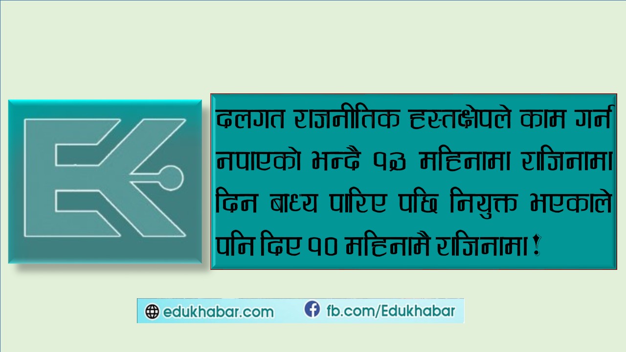 बनिसकेको थिती भत्काएर नियुक्त पदाधिकारीले दिए राजिनामा